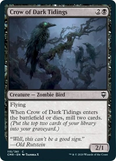 Crow of Dark Tidings [Commander Legends] | Sanctuary Gaming