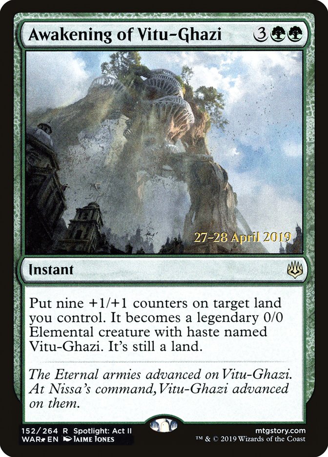 Awakening of Vitu-Ghazi  [War of the Spark Prerelease Promos] | Sanctuary Gaming