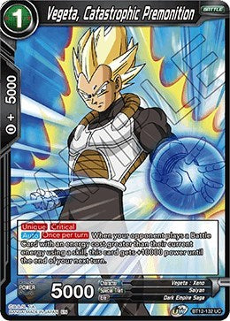 Vegeta, Catastrophic Premonition [BT12-132] | Sanctuary Gaming