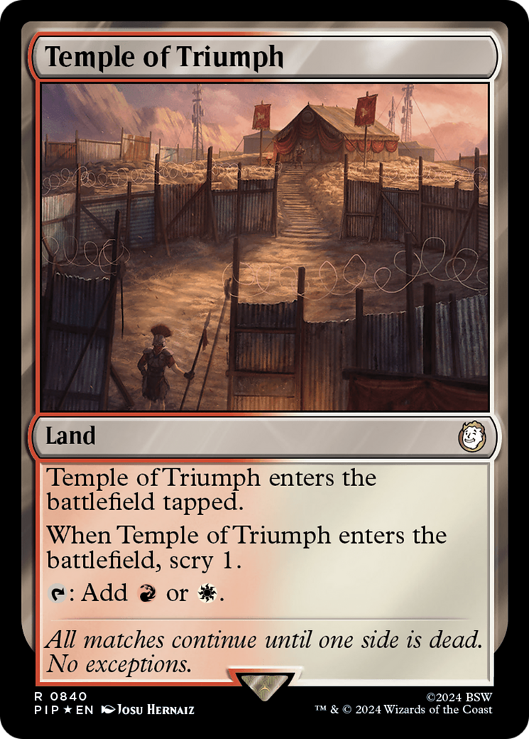 Temple of Triumph (Surge Foil) [Fallout] | Sanctuary Gaming