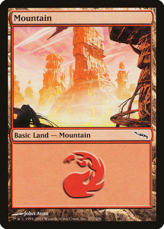 Mountain (302) [Mirrodin] | Sanctuary Gaming
