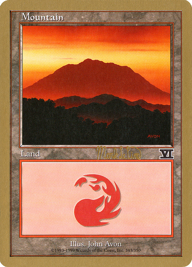 Mountain (mlp346a) (Mark Le Pine) [World Championship Decks 1999] | Sanctuary Gaming