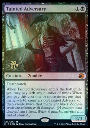 Tainted Adversary [Innistrad: Midnight Hunt Prerelease Promos] | Sanctuary Gaming