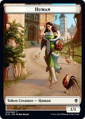 Human // Beast Double-sided Token (Challenger 2021) [Unique and Miscellaneous Promos] | Sanctuary Gaming