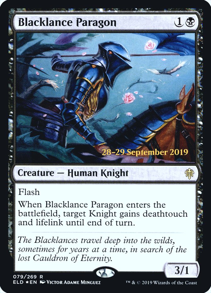 Blacklance Paragon  [Throne of Eldraine Prerelease Promos] | Sanctuary Gaming
