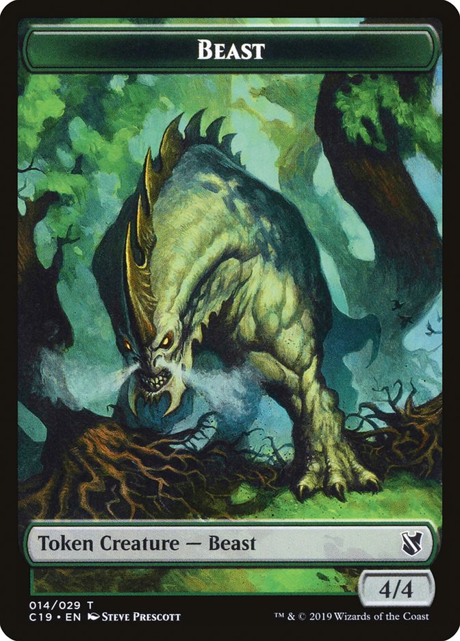 Beast (014/029) [Commander 2019 Tokens] | Sanctuary Gaming