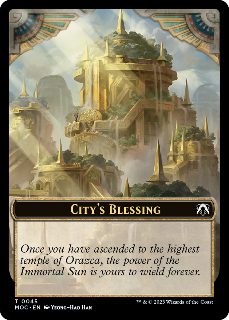 Butterfly // City's Blessing Double-Sided Token [March of the Machine Commander Tokens] | Sanctuary Gaming