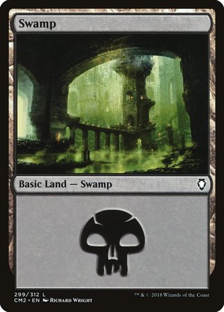 Swamp (299) [Commander Anthology Volume II] | Sanctuary Gaming