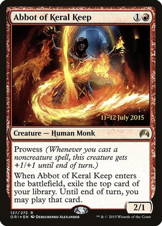 Abbot of Keral Keep [Magic Origins Promos] | Sanctuary Gaming