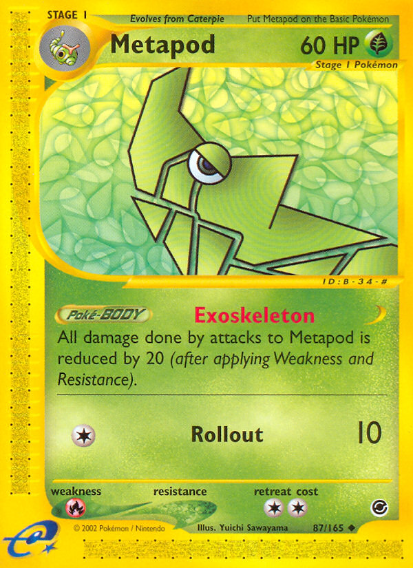 Metapod (87/165) [Expedition: Base Set] | Sanctuary Gaming