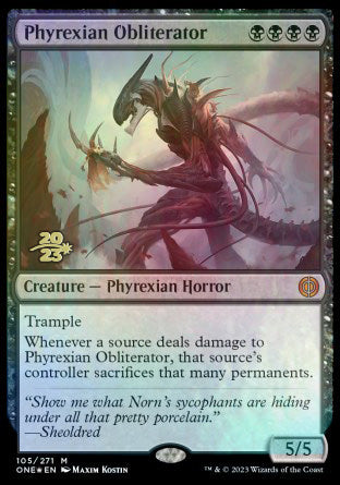 Phyrexian Obliterator [Phyrexia: All Will Be One Prerelease Promos] | Sanctuary Gaming