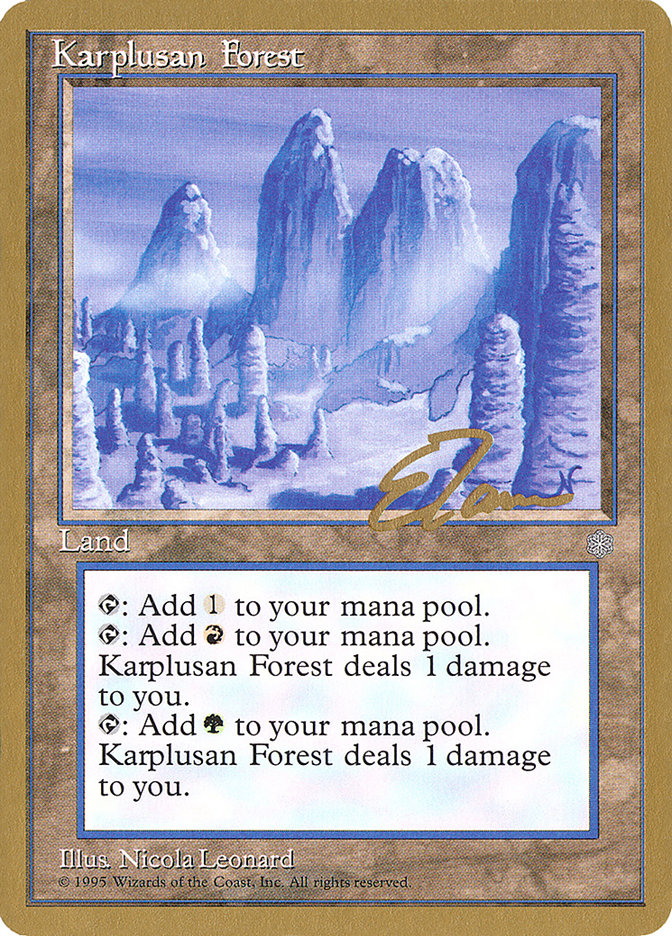 Karplusan Forest (Eric Tam) [Pro Tour Collector Set] | Sanctuary Gaming