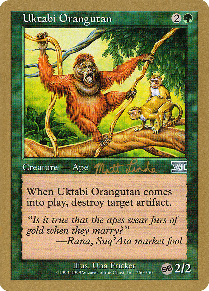 Uktabi Orangutan (Matt Linde) (SB) [World Championship Decks 1999] | Sanctuary Gaming