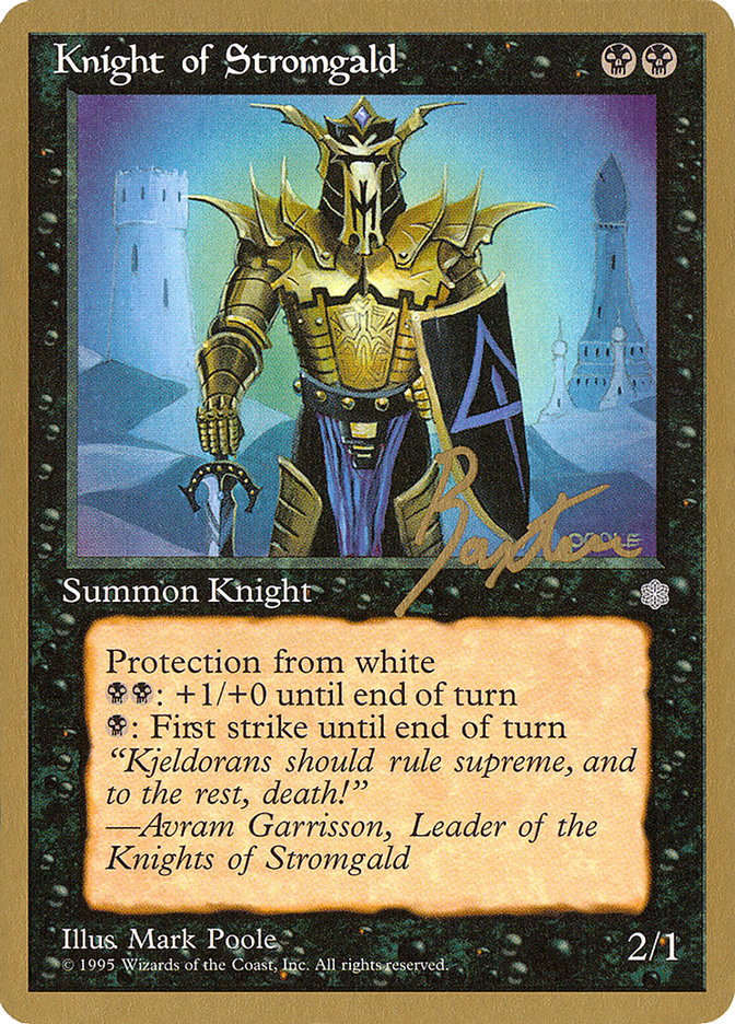 Knight of Stromgald (George Baxter) [Pro Tour Collector Set] | Sanctuary Gaming