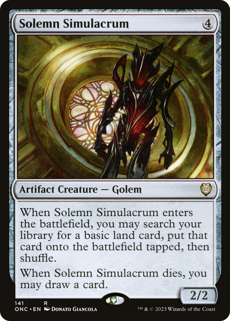 Solemn Simulacrum [Phyrexia: All Will Be One Commander] | Sanctuary Gaming
