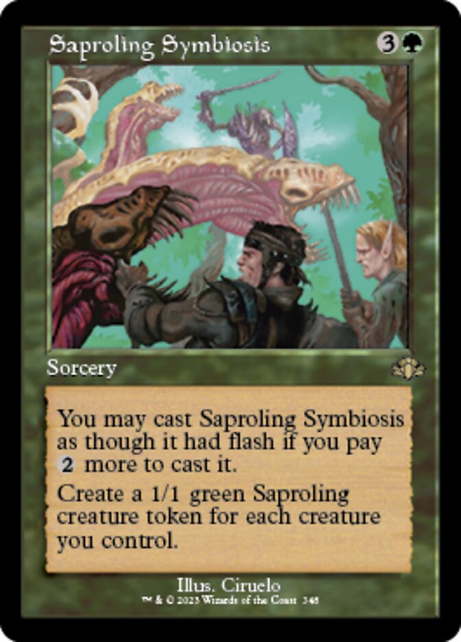 Saproling Symbiosis (Retro) [Dominaria Remastered] | Sanctuary Gaming