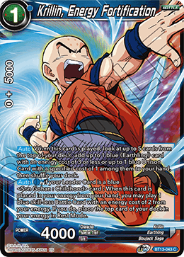 Krillin, Energy Fortification (Common) [BT13-043] | Sanctuary Gaming