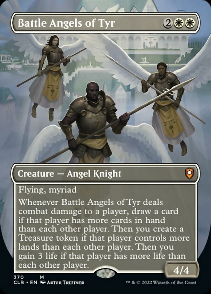 Battle Angels of Tyr (Borderless Alternate Art) [Commander Legends: Battle for Baldur's Gate] | Sanctuary Gaming