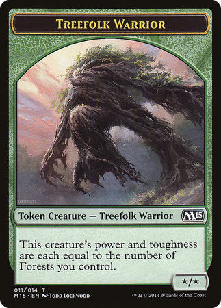 Treefolk Warrior Token [Magic 2015 Tokens] | Sanctuary Gaming