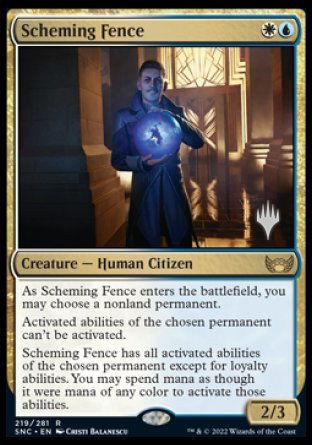 Scheming Fence (Promo Pack) [Streets of New Capenna Promos] | Sanctuary Gaming
