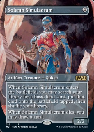 Solemn Simulacrum (Alternate Art) [Core Set 2021] | Sanctuary Gaming