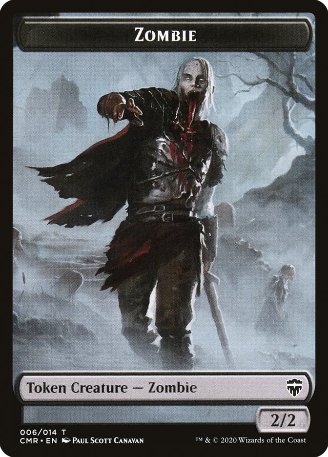 Horror // Zombie Token [Commander Legends Tokens] | Sanctuary Gaming