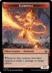 Elemental (22) // Faerie Double-Sided Token [March of the Machine Commander Tokens] | Sanctuary Gaming