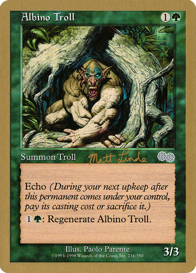 Albino Troll (Matt Linde) [World Championship Decks 1999] | Sanctuary Gaming