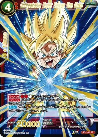 Unbreakable Super Saiyan Son Goku (Gold Stamped) (SD2-03) [Mythic Booster] | Sanctuary Gaming