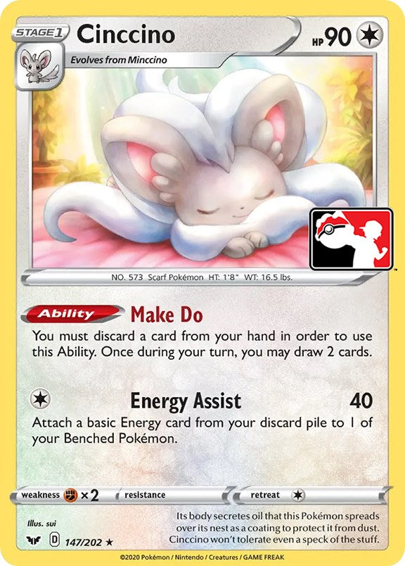 Cinccino (147/202) [Prize Pack Series One] | Sanctuary Gaming