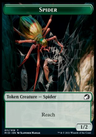 Spider Token [Innistrad: Midnight Hunt Tokens] | Sanctuary Gaming