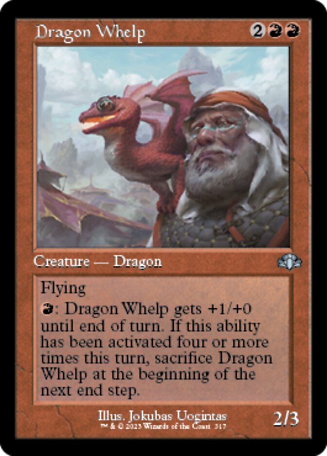 Dragon Whelp (Retro) [Dominaria Remastered] | Sanctuary Gaming