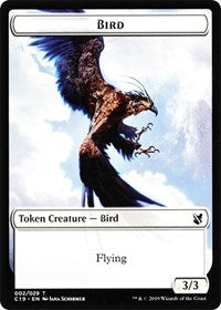 Bird (002) // Sculpture Double-sided Token [Commander 2019 Tokens] | Sanctuary Gaming