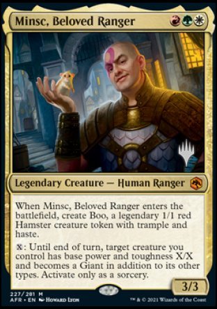 Minsc, Beloved Ranger (Promo Pack) [Dungeons & Dragons: Adventures in the Forgotten Realms Promos] | Sanctuary Gaming