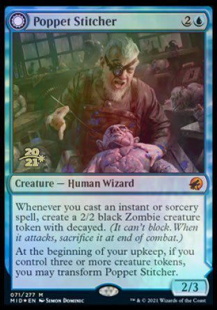 Poppet Stitcher // Poppet Factory [Innistrad: Midnight Hunt Prerelease Promos] | Sanctuary Gaming