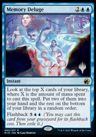 Memory Deluge (Promo Pack) [Innistrad: Midnight Hunt Promos] | Sanctuary Gaming