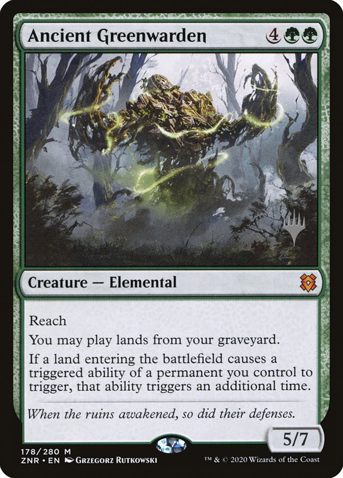 Ancient Greenwarden (Promo Pack) [Zendikar Rising Promos] | Sanctuary Gaming