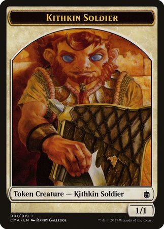 Kithkin Soldier Token (001) [Commander Anthology Tokens] | Sanctuary Gaming