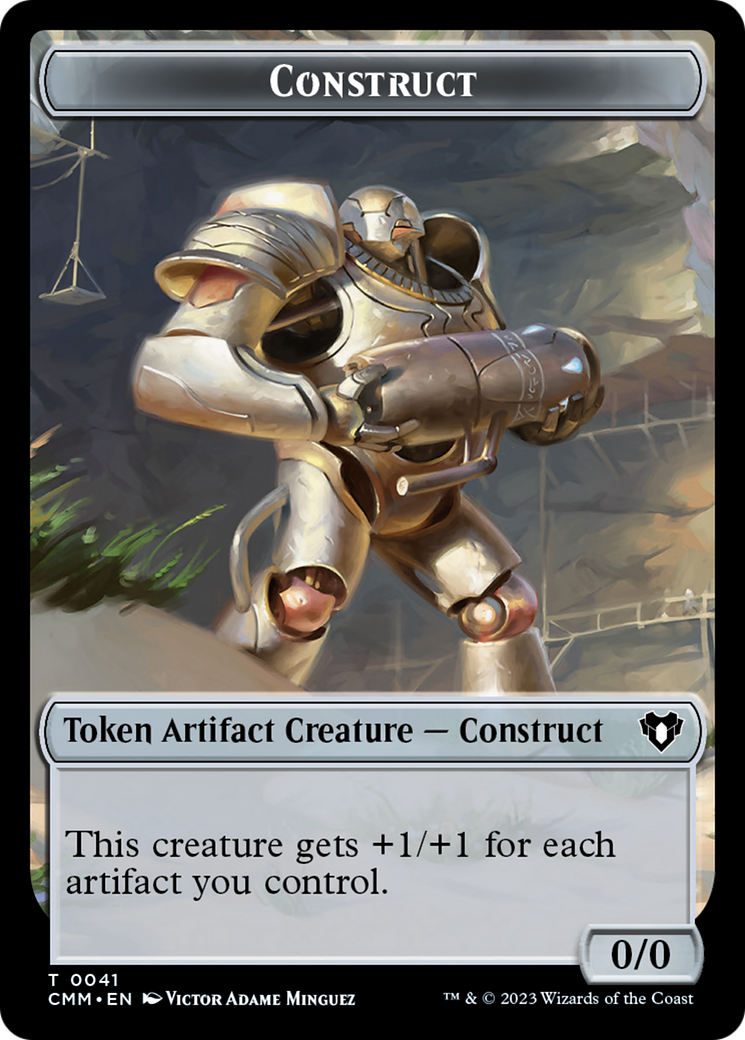 Clue // Construct (0041) Double-Sided Token [Commander Masters Tokens] | Sanctuary Gaming