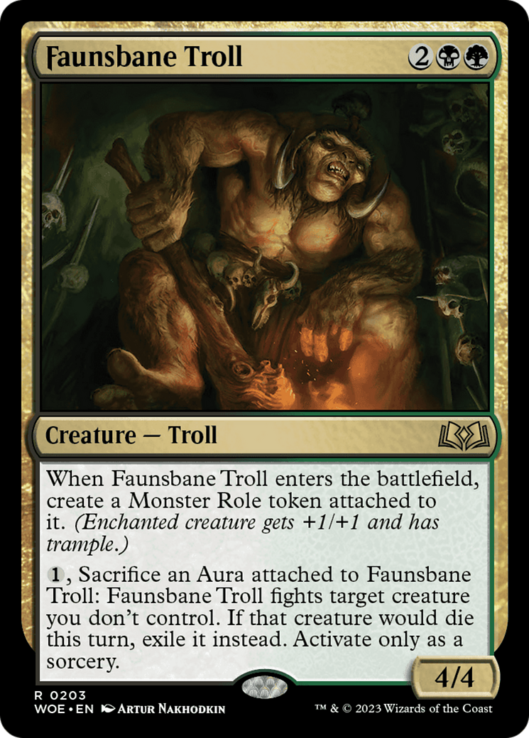 Faunsbane Troll [Wilds of Eldraine] | Sanctuary Gaming