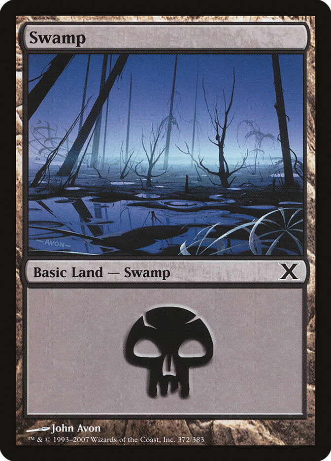 Swamp (372) [Tenth Edition] | Sanctuary Gaming