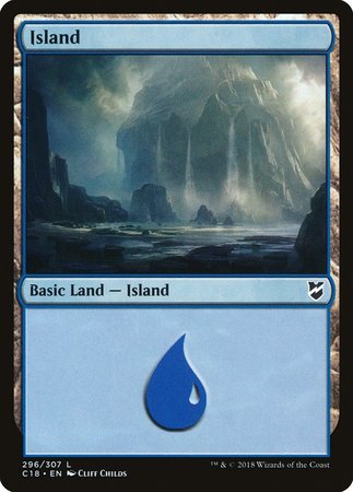 Island (296) [Commander 2018] | Sanctuary Gaming