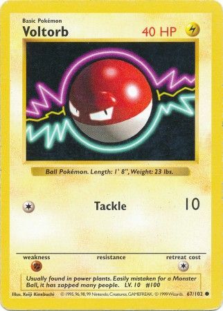 Voltorb (67/102) [Base Set Shadowless Unlimited] | Sanctuary Gaming