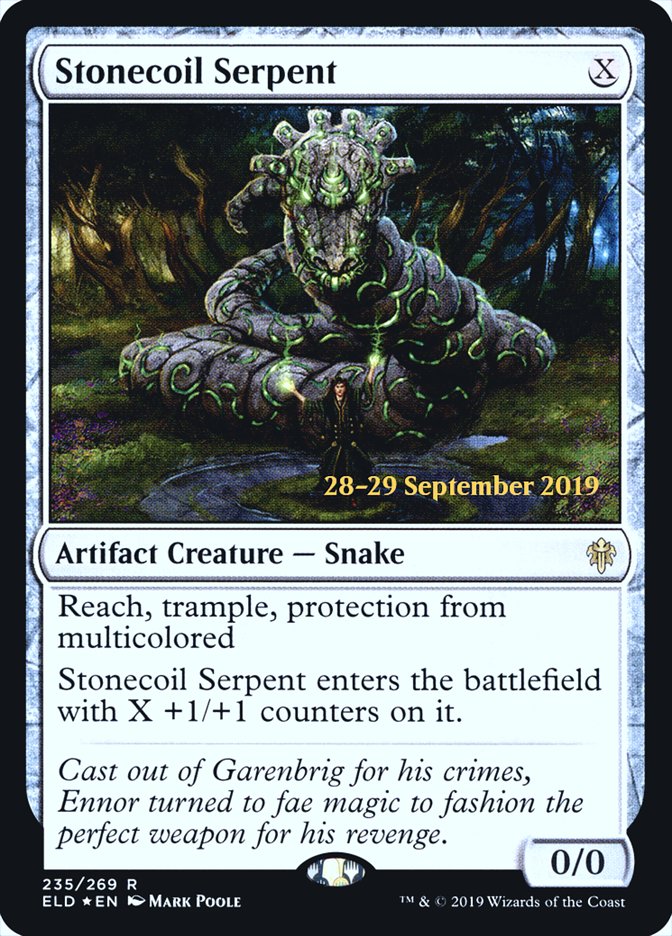 Stonecoil Serpent  [Throne of Eldraine Prerelease Promos] | Sanctuary Gaming