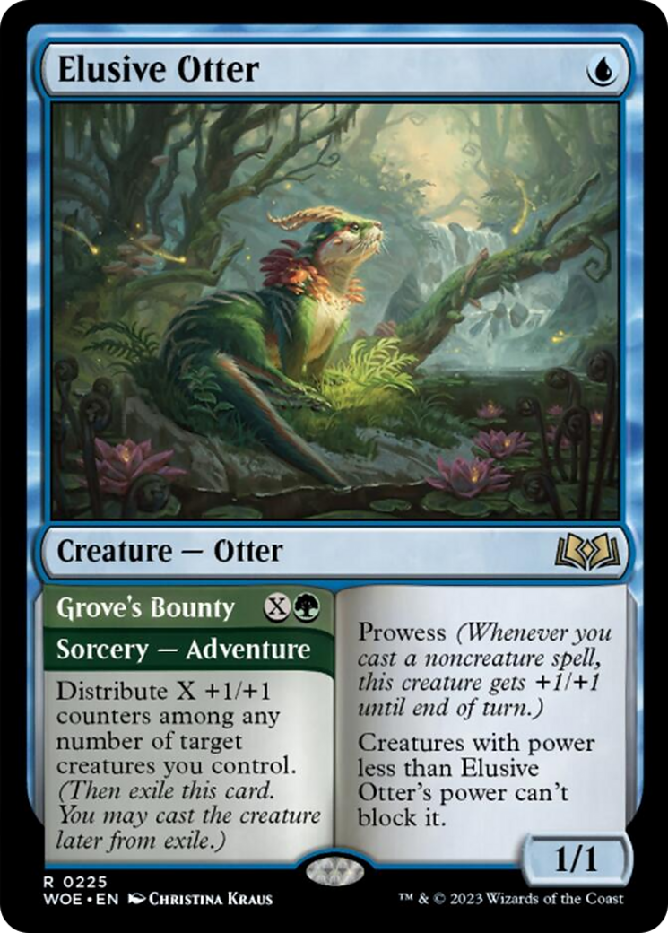 Elusive Otter // Grove's Bounty [Wilds of Eldraine] | Sanctuary Gaming