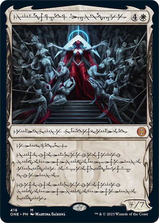 Elesh Norn, Mother of Machines (Phyrexian Step-and-Compleat Foil) [Phyrexia: All Will Be One] | Sanctuary Gaming