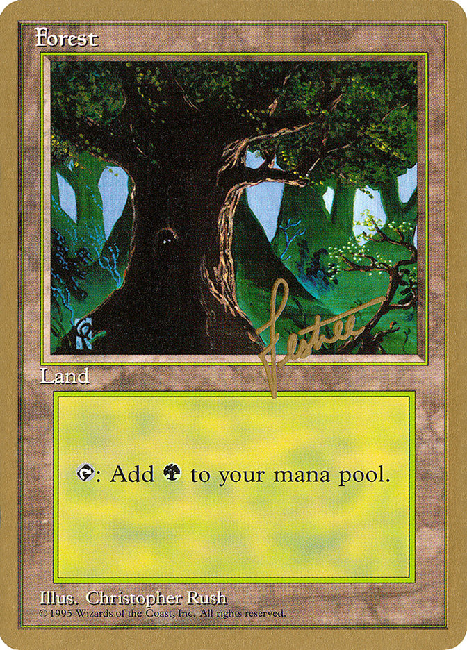 Forest (bl377) (Bertrand Lestree) [Pro Tour Collector Set] | Sanctuary Gaming