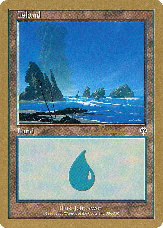 Island (ar336) (Antoine Ruel) [World Championship Decks 2001] | Sanctuary Gaming