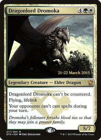 Dragonlord Dromoka [Dragons of Tarkir Promos] | Sanctuary Gaming