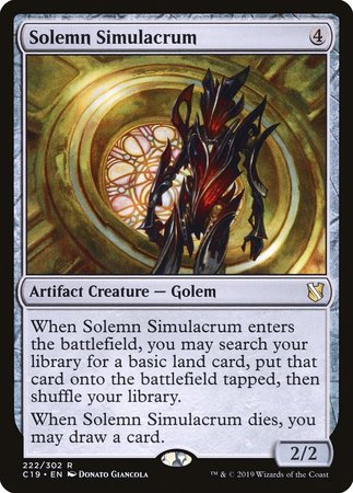 Solemn Simulacrum [Commander 2019] | Sanctuary Gaming